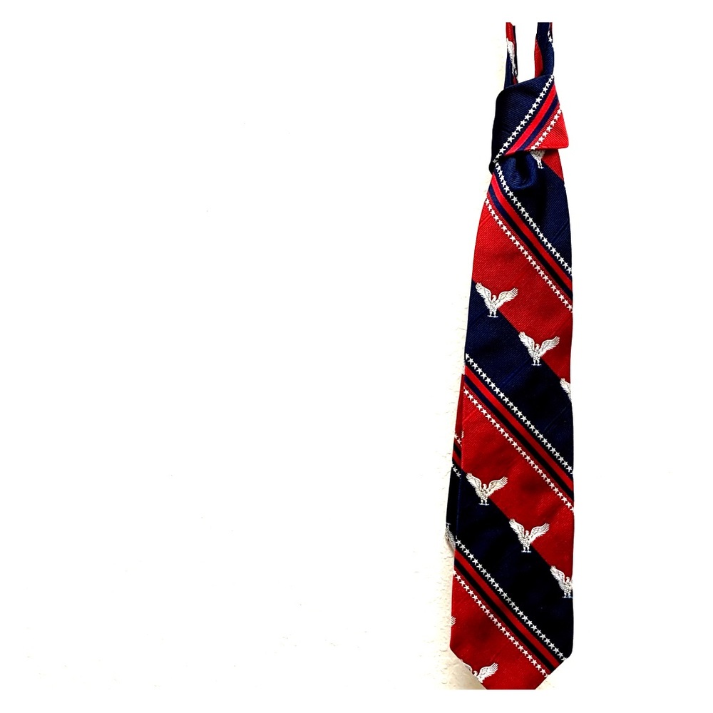 Patriotic tie, USA flag, Eagle, flag colors